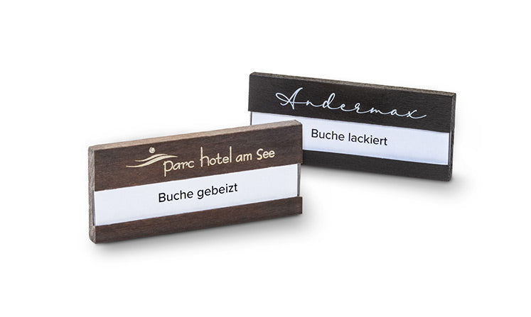 Wooden name tag P1