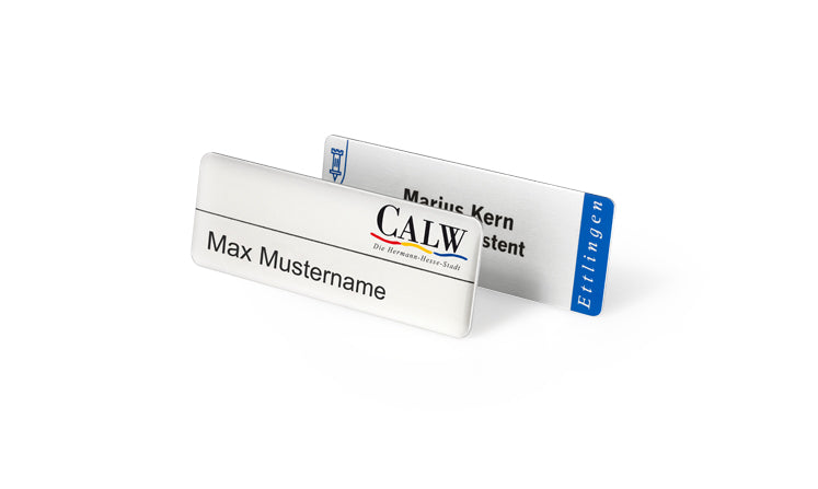 Aluminium Namensschild WP2