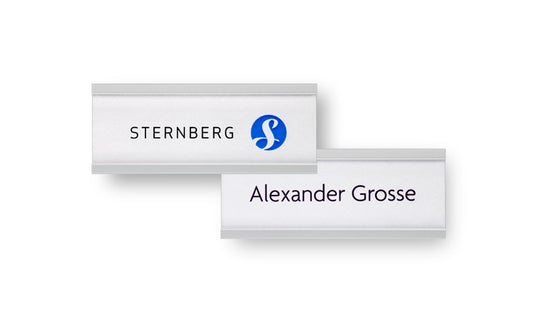 Aluminium Namensschild WP8