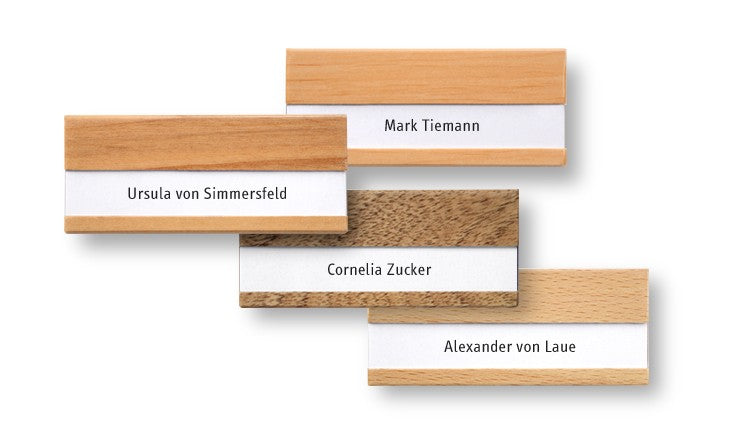 Etichetta in legno con nome P1
