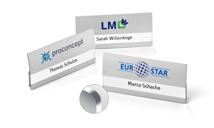 Aluminum name badge WP3RW