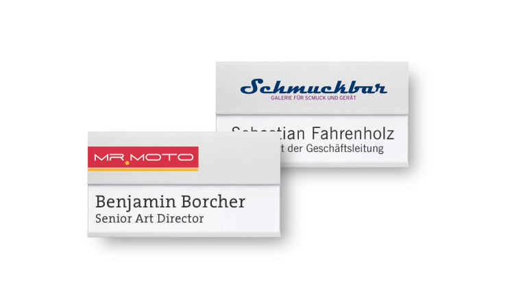 Aluminum name badge WP4DS